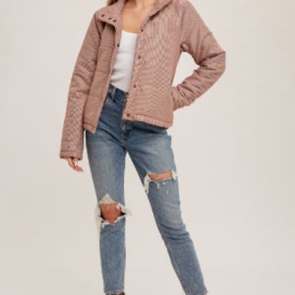 Hem & Thread Checked Puffer Jacket - Picture 3 of 4